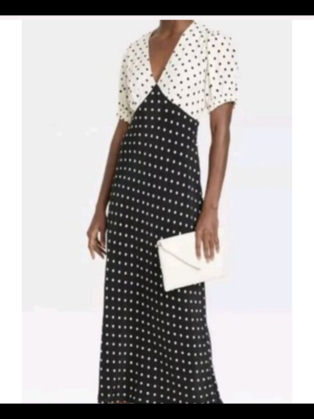 Classic Viral Target Black and White Polka Dot Maxi Dress XXL